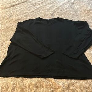 Alfani Elegant Black Cotton Blouse